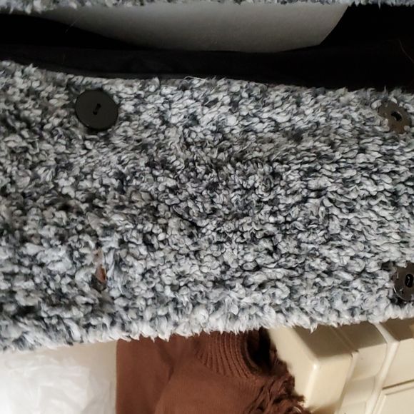 Lucky brand faux fur fleece coat - Picture 6 of 8